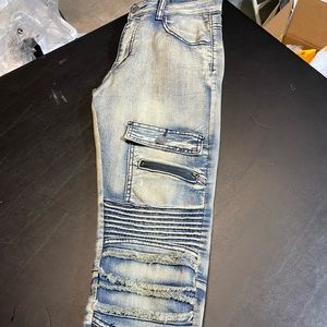 Waimea Skinny Fit Moto Jeans